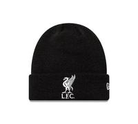 New Era Liverpool Football Club, Core Logo, Official Merchandise, Cuff Knit Skull Beanie Hat, Black, Children Sizing