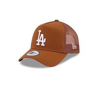 New Era Los Angeles Dodgers MLB League Essential Brown A-Frame Adjustable Trucker Cap