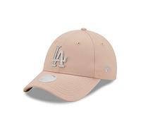 New Era Los Angeles Dodgers MLB Metallic Logo Blush 9Forty Adjustable Women Cap - One-Size Rosa