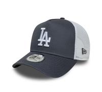 NEW ERA LOS ANGELES DODGERS TRUCKER CAP.9FORTY AFRAME GREY BASEBALL MESH HAT W26