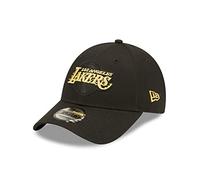 New Era Los Angeles Lakers Metallic Logo Black 9Forty Adjustable Cap - One-Size