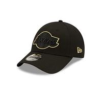 New Era Los Angeles Lakers NBA Metallic Pop Black 9Forty Snapback Cap - One-Size