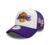 New Era Los Angeles Lakers NBA Trucker Cap Adjustable Flower Team Logo Basketball hat White Purple