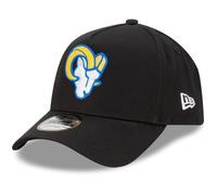 New Era Los Angeles Rams NFL Evergreen Black 9Forty Adjustable A-Frame Cap