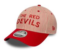 Manchester United Pinstripe 9Forty Cap Mc Adults - Scarlet
