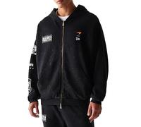 New Era McLaren Racing F1 Team, Official 2025 Merchandise, Washed Racing Car Graphic, Full Zip Sweatshirt Hoody, Black (UK, Alpha, XL, Regular, Regular)