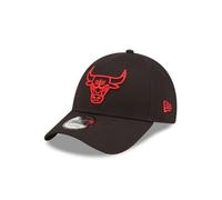 New Era Men's 940 NBA Chicago Bulls Neon Outline 9Forty Baseball Cap Black