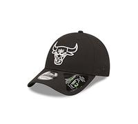 New Era Chicago Bulls Repreve Monochrome 9FORTY Adjustable Cap Hat - Black