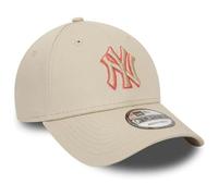 New Era Men's 9Forty Baseball Cap Hat Team Outline New York Yankees Light Beige