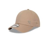 NEW ERA NEW YORK YANKEES BASEBALL CAP.9FORTY FLAWLESS BEIGE ADJUSTABLE HAT S24