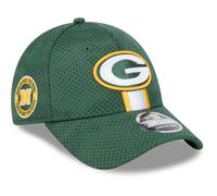 New Era Mens 9FORTY Green Bay Packers NFL Adjustable Snapback Cap - Dark Green