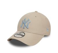 New Era Men's 9Forty League Essential MLB New York Yankees Baseball Cap Hat Light Beige