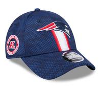 New Era Mens 9FORTY New England Patriots NFL Adjustable Cap - Dark Blue