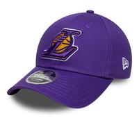 New Era Mens 9FORTY Side Script LA Lakers NBA Baseball Cap - Purple