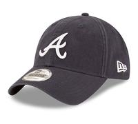 New Era Mens 9TWENTY Atlanta Braves Baseball Cap - Navy