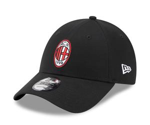 New Era Mens AC Milan 9FORTY Adjustable Baseball Cap Hat - Black