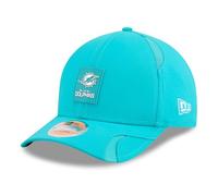 New Era Men's Aqua Miami Dolphins 2025 Sideline M-Crown 9FORTY Adjustable Hat