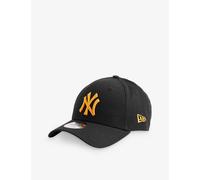 New Era Mens Black 9forty York Yankees Mlb Brand-embroidered Cotton-twill Baseball Cap
