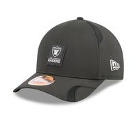New Era Men's Black Las Vegas Raiders 2025 Sideline M-Crown 9FORTY Adjustable Hat