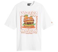 New Era Men's Burger Graphic T-Shirt White