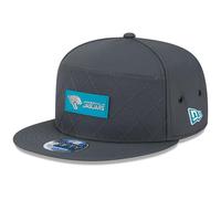 New Era Men's Charcoal Jacksonville Jaguars 2025 Sideline Cold Weather Split Panel 9FIFTY Snapback Hat