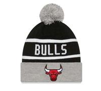 New Era Mens Chicago Bulls NBA Cuffed Sideline Beanie Bobble Hat - Black