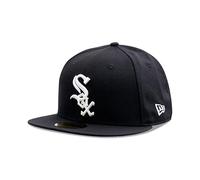 New Era Mens Chicago White Sox Wool 59Fifty Fitted Hat, Adult, Black/White - Multi - 7.375