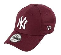 New Era Men's Essentials New York Yankees 9Forty Baseball Cap, Red (Maroon), One Size