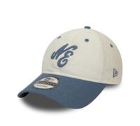 New Era Mens Linen Script 9Twenty Cap ~ New Era cream