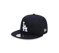 New Era Men's MLB Basic NY Yankees 59Fifty Fitted Baseball Cap, Black (Black/White), Small (Manufacturer Size:718)