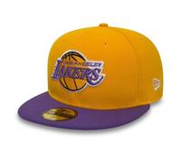 New Era Men's NBA Basic La Lakers 59fifty Fitted Baseball Cap, Yellow, 7 1/4 UK