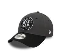 New Era Mens NBA Side Patch 9Forty Cap ~ Brooklyn Nets charcoal