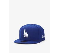 New Era Mens New Era 59Fifty La Dodgers Brand-Embroidered Woven Baseball Cap Blue 7 3/4