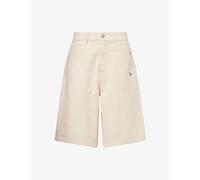 New Era Mens New Era Athletics mlb Relaxed Denim Jorts Cream 36