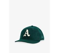 New Era Mens New Era Heritage 9Fifty Oakland Athletics Wool-Blend Cap Dark Green S/M