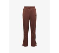 New Era Mens New Era Logo-Embroidered Contrast-Stripe Jersey Jogging Bottoms Brown S