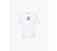New Era Mens New Era New York Yankees mlb Infill Oversized Cotton T-Shirt White S