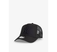 New Era Mens New Era Trucker New York Yankees Cotton and Mesh Cap Black Black