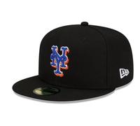 New Era Men's New York Mets Authentic Collection Alternate On-Field 59FIFTY Fitted Hat - Black, Black, 7.75