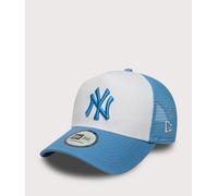 New Era Adult's 9Forty Trucker League Essential MLB New York Yankees Trucker Baseball Cap Hat Pastel Blue