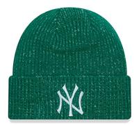 New Era Mens New York Yankees Marl Wide Cuff Warm Beanie Hat - Green Med