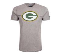 New Era Men's NFL Green Bay Packers Logo Short Sleeve T-Shirt, Grey, X-Large