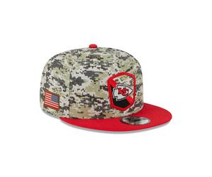 New Era Mens NFL Salute To Service Snapback 9Fifty Cap ~ 'Kansas City Chiefs' camo