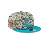 New Era Mens NFL Salute To Service Snapback 9Fifty Cap ~ 'Miami Dolphins' camo