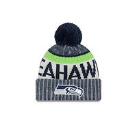 New Era NFL Sideline 2017 Bobble Beanie - Seattle Seahawks Multicoloured