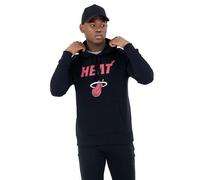 New Era Men's Nos Nba Regular Hoody Miahea Blk Sweatshirt (pack of 1)