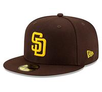 New Era mens Snapback, San Diego Padres Brown, One size