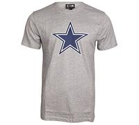 New Era Men's Team Logo Dallas Cowboys Short Sleeve T-Shirt, Heather Grey, Large