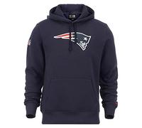 New Era Men's Team Logo Hoody New England Patriots Hoodie, Navy, L UK