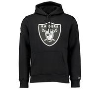 New Era Men's Team Logo Hoody Oakland Raiders Hoodie, Black, S